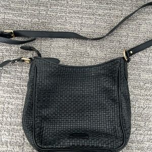 Cole Hahn Black leather cross body bag Gently used